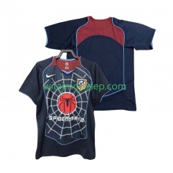 Koszulka Atlético Madryt 2005 Retro Męska Stroje Wyjazdowe 2004 Krótkie Rękawy