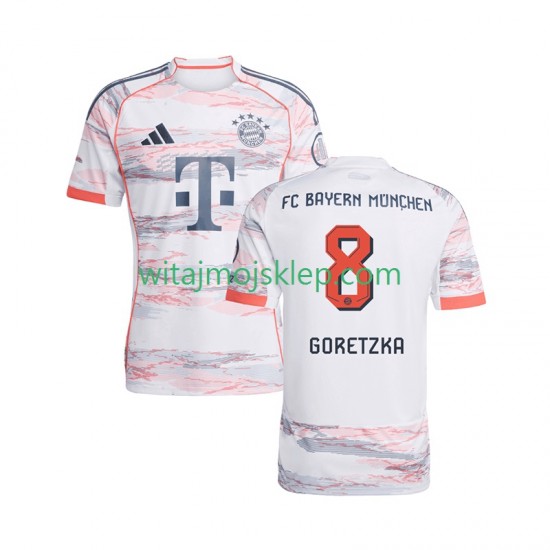 Koszulka Bayern Monachium Leon Goretzka 8 Męska Stroje Wyjazdowe 2025-2026 Krótkie Rękawy