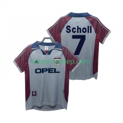 Koszulka Bayern Monachium Scholl 7 Retro Męska Trzeci Strój 1998 1999 Krótkie Rękawy