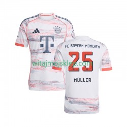 Koszulka Bayern Monachium Thomas Muller 25 Męska Stroje Wyjazdowe 2025-2026 Krótkie Rękawy
