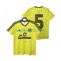 Koszulka Borussia Dortmund 5 1988 1989 Retro Męska Stroje Domowe Krótkie Rękawy