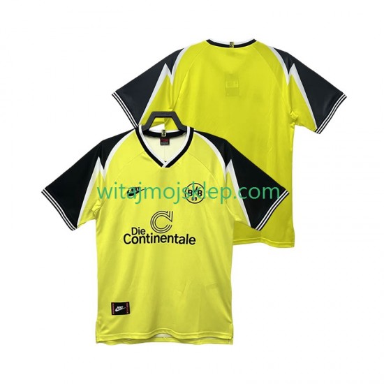 Koszulka Borussia Dortmund 1995 1996 Retro Męska Stroje Domowe Krótkie Rękawy