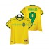 Koszulka Reprezentacja Brazylii RONALDO 9 Retro Męska Stroje Domowe 1998 Krótkie Rękawy