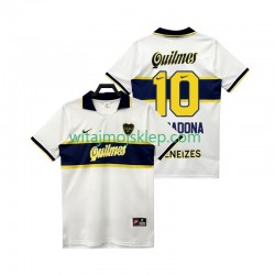 Koszulka CA Boca Juniors MARADONA 10 1997 Retro Męska Stroje Wyjazdowe 1998 Krótkie Rękawy