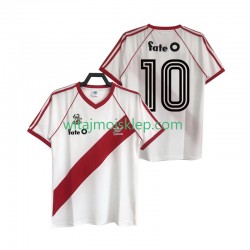 Koszulka CA River Plate 10 1986 Retro Męska Stroje Domowe Krótkie Rękawy