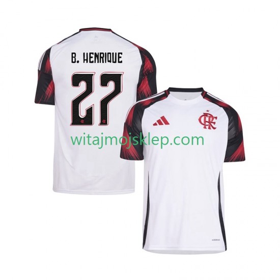 Koszulka CR Flamengo Bruno Henrique 27 Męska Stroje Wyjazdowe 2025-2026 Krótkie Rękawy