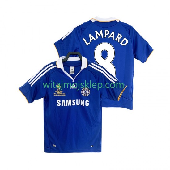 Koszulka Chelsea LAMPARD 8 2007 Retro Męska Stroje Domowe 2008 Krótkie Rękawy