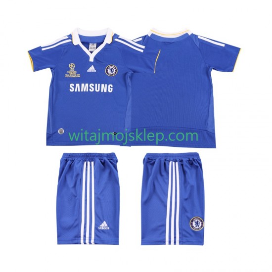 Koszulka Chelsea 2007 Retro Dziecięca Stroje Domowe 2008 Krótkie Rękawy