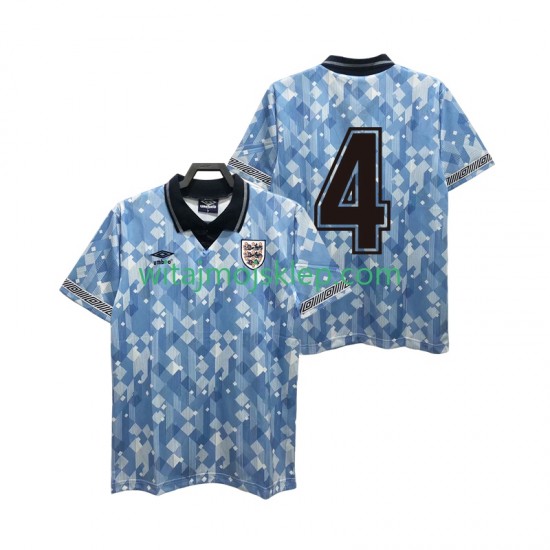 Koszulka Reprezentacja Anglii 4 1990 Retro Męska Trzeci Strój Krótkie Rękawy