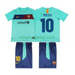 Koszulka FC Barcelona Lionel Messi 10 Retro Dziecięca Stroje Wyjazdowe 2011 2010 Krótkie Rękawy