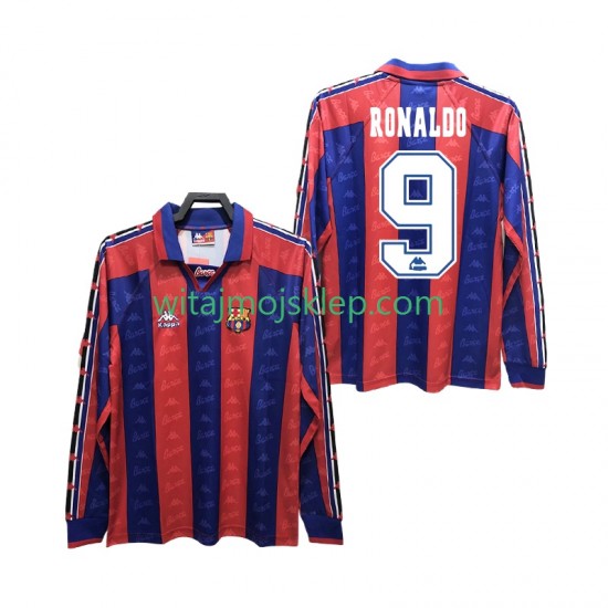 Koszulka FC Barcelona RONALDO 9 1996 1997 Retro Męska Stroje Domowe Długie Rękawy