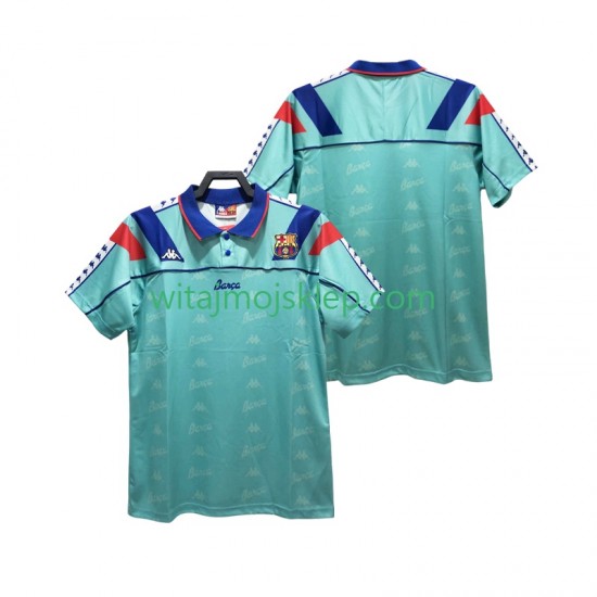 Koszulka FC Barcelona 1992 1995 Retro Męska Stroje Wyjazdowe Krótkie Rękawy