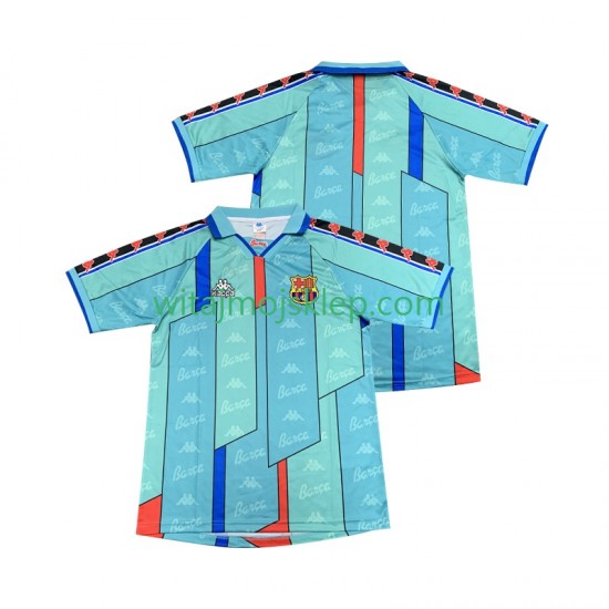 Koszulka FC Barcelona 1996 1997 Retro Męska Stroje Wyjazdowe Krótkie Rękawy