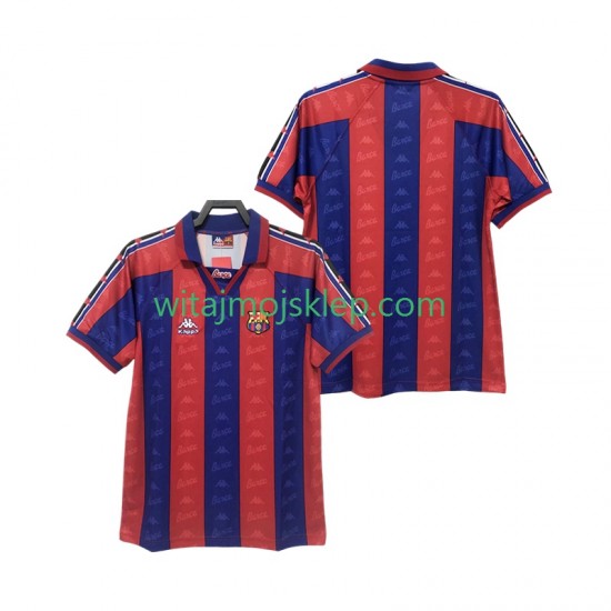 Koszulka FC Barcelona 1996 1997 Retro Męska Stroje Domowe Krótkie Rękawy