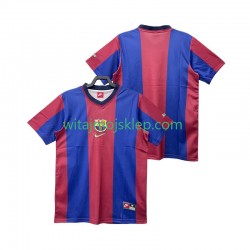 Koszulka FC Barcelona Retro Męska Stroje Domowe 1998 1999 Krótkie Rękawy