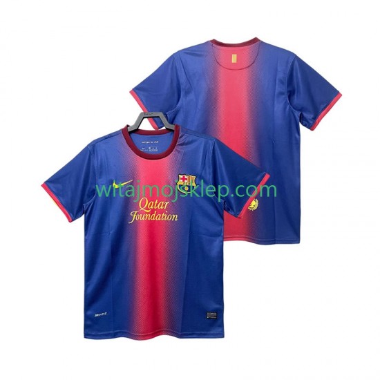 Koszulka FC Barcelona 2012 2013 Retro Męska Stroje Domowe Krótkie Rękawy