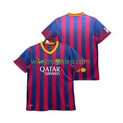 Koszulka FC Barcelona 2013 2014 Retro Męska Stroje Domowe Krótkie Rękawy