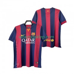 Koszulka FC Barcelona 2014 2015 Retro Męska Stroje Domowe Krótkie Rękawy