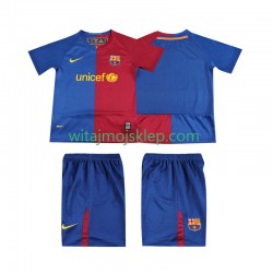 Koszulka FC Barcelona 2009 Retro Dziecięca Stroje Domowe 2008 Krótkie Rękawy