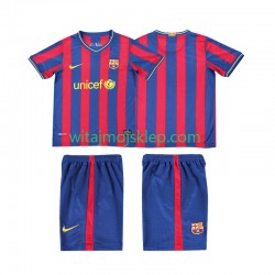Koszulka FC Barcelona 2009 Retro Dziecięca Stroje Domowe 2010 Krótkie Rękawy