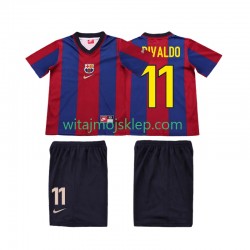 Koszulka FC Barcelona Ronaldo 11 Retro Dziecięca Stroje Domowe 1998 1999 Krótkie Rękawy