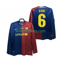 Koszulka FC Barcelona XAVI 6 Champions League 2009 Retro Męska Stroje Domowe 2008 Długie Rękawy