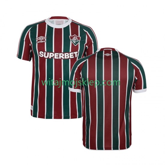 Koszulka Fluminense Męska Stroje Domowe 2025-2026 Krótkie Rękawy