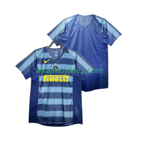 Koszulka Inter Mediolan 2005 Retro Męska Trzeci Strój 2004 Krótkie Rękawy