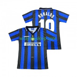 Koszulka Inter Mediolan Ronaldo 10 1997 Retro Męska Stroje Domowe 1998 Krótkie Rękawy