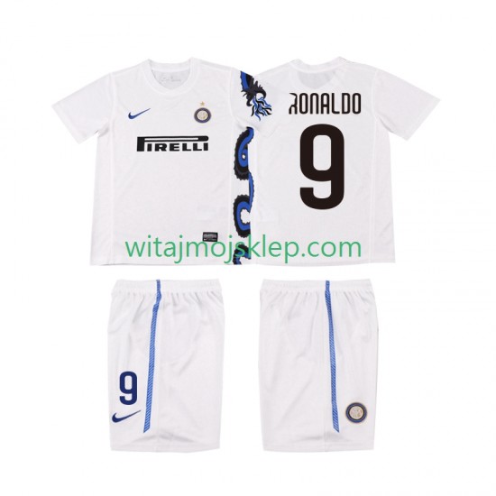 Koszulka Inter Mediolan Ronaldo 9 Retro Dziecięca Stroje Wyjazdowe 2011 2010 Krótkie Rękawy