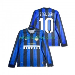 Koszulka Inter Mediolan SNEIJDER 10 2009 Retro Męska Stroje Domowe 2010 Długie Rękawy