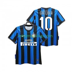 Koszulka Inter Mediolan SNEIJDER 10 2009 Retro Męska Stroje Domowe 2010 Krótkie Rękawy