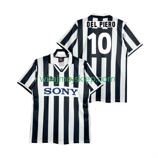 Koszulka Juventus DEL PIERO 10 1995 1996 Retro Męska Stroje Domowe Krótkie Rękawy