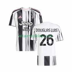Koszulka Juventus Douglas Luiz 26 Męska Stroje Domowe 2025-2026 Krótkie Rękawy
