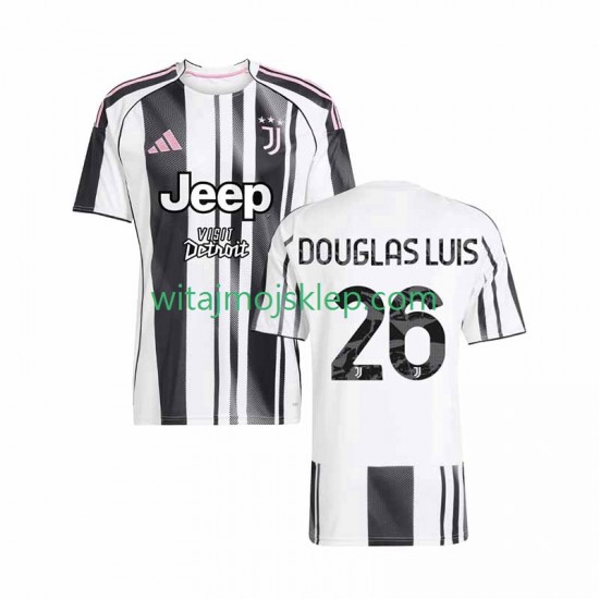 Koszulka Juventus Douglas Luiz 26 Męska Stroje Domowe 2025-2026 Krótkie Rękawy