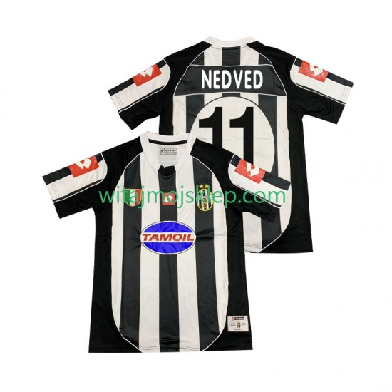 Koszulka Juventus NEDVED 11 2003 Retro Męska Stroje Domowe 2002 Krótkie Rękawy