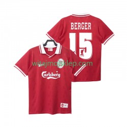 Koszulka Liverpool BERGER 15 1996 Retro Męska Stroje Domowe 1998 Krótkie Rękawy