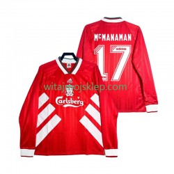 Koszulka Liverpool MCMANAMAN 17 1993 1995 Retro Męska Stroje Domowe Długie Rękawy