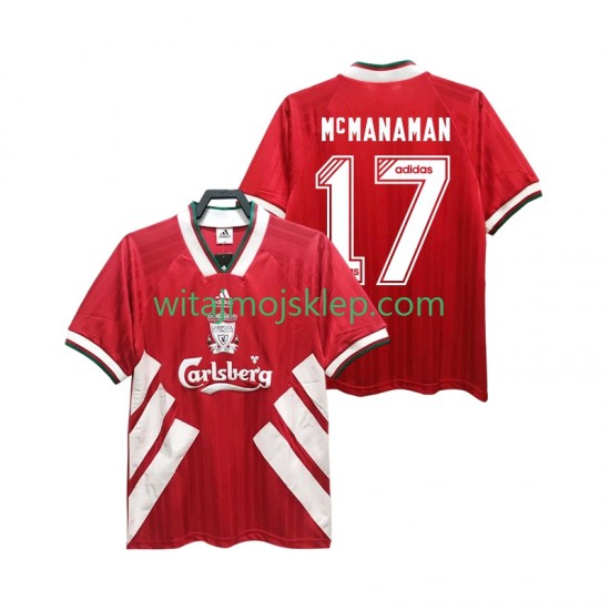 Koszulka Liverpool MCMANAMAN 17 1993 1995 Retro Męska Stroje Domowe Krótkie Rękawy