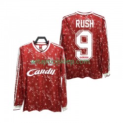 Koszulka Liverpool Rush 9 1989 1991 Retro Męska Stroje Domowe Długie Rękawy
