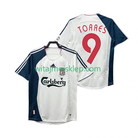 Koszulka Liverpool Torres 9 Retro Męska Stroje Wyjazdowe 2008 2006 Krótkie Rękawy