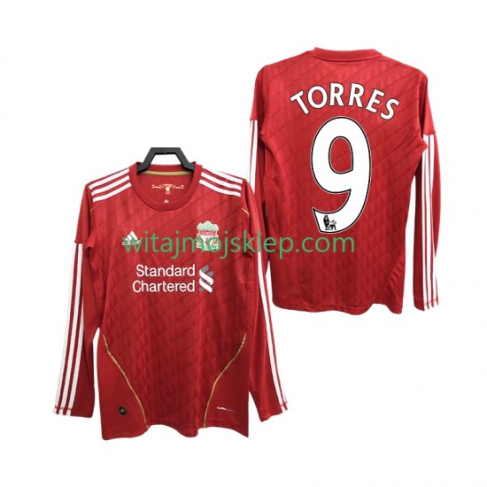Koszulka Liverpool Torres 9 2012 Retro Męska Stroje Domowe 2010 Długie Rękawy