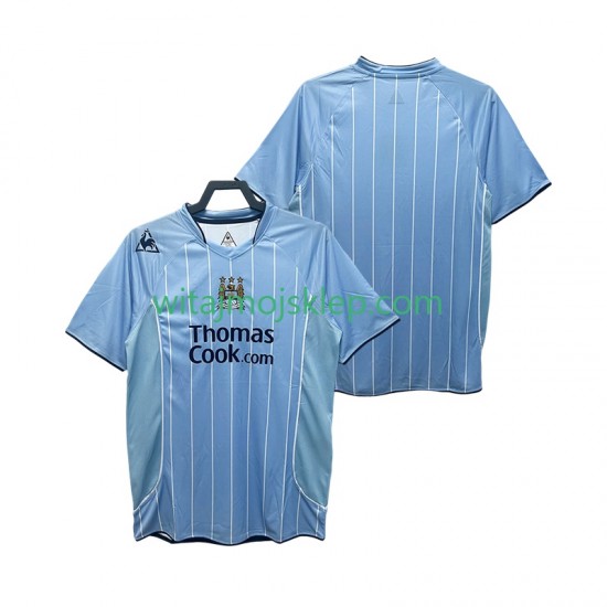 Koszulka Manchester City 2007 Retro Męska Stroje Domowe 2008 Krótkie Rękawy