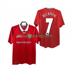 Koszulka Manchester United BECKHAM 7 2000 Retro Męska Stroje Domowe 1999 Krótkie Rękawy