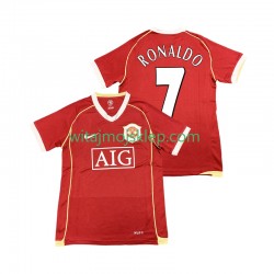 Koszulka Manchester United Cristiano Ronaldo 7 2007 Retro Męska Stroje Domowe 2006 Krótkie Rękawy