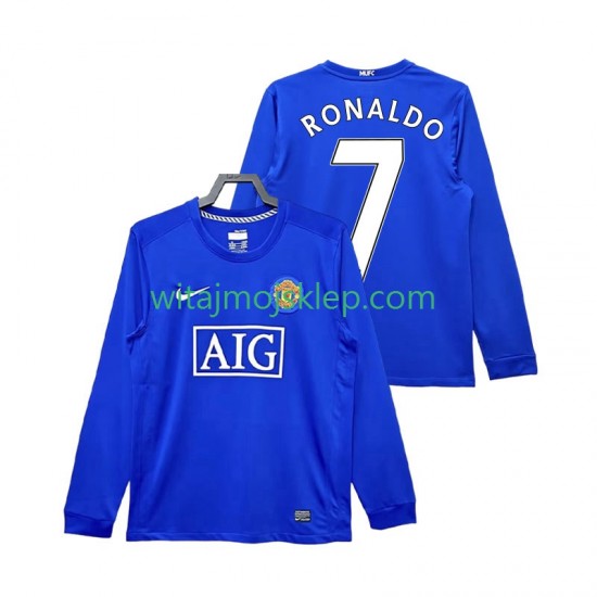 Koszulka Manchester United Cristiano Ronaldo 7 2009 Retro Męska Trzeci Strój 2008 Długie Rękawy