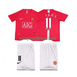 Koszulka Manchester United GIGGS 11 Premier League 2007 Retro Dziecięca Stroje Domowe 2008 Krótkie Rękawy