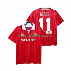 Koszulka Manchester United GIGGS 11 1992 Retro Męska Stroje Domowe 1994 Krótkie Rękawy