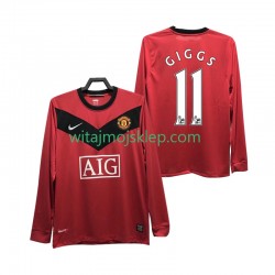 Koszulka Manchester United GIGGS 11 2009 Retro Męska Stroje Domowe 2010 Długie Rękawy