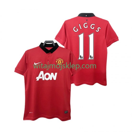 Koszulka Manchester United GIGGS 11 2013 2014 Retro Męska Stroje Domowe Krótkie Rękawy